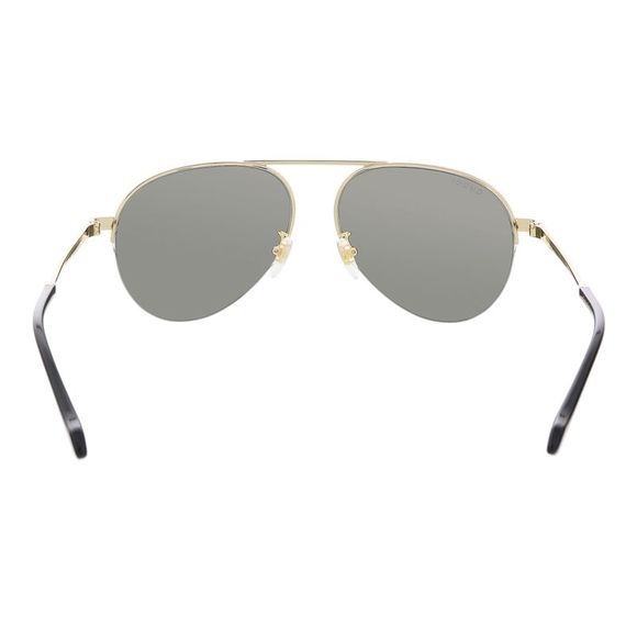 Gucci GG0742S-005 Gold Semi-Rimless Aviator Sunglasses - Picture 4 of 5